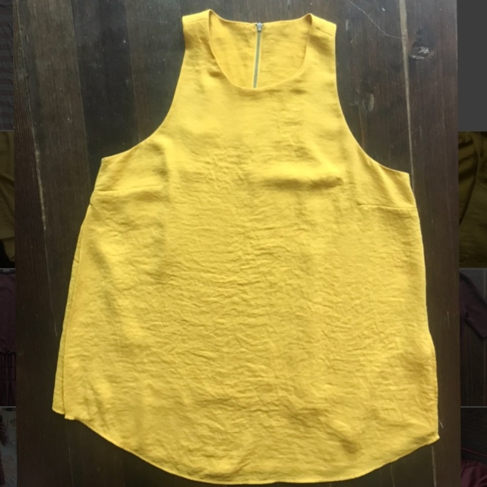 Gold Silky Flowy Top
